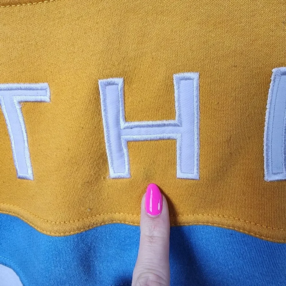 Ethik Color Block Crew Neck Sweatshirt | Men's Small